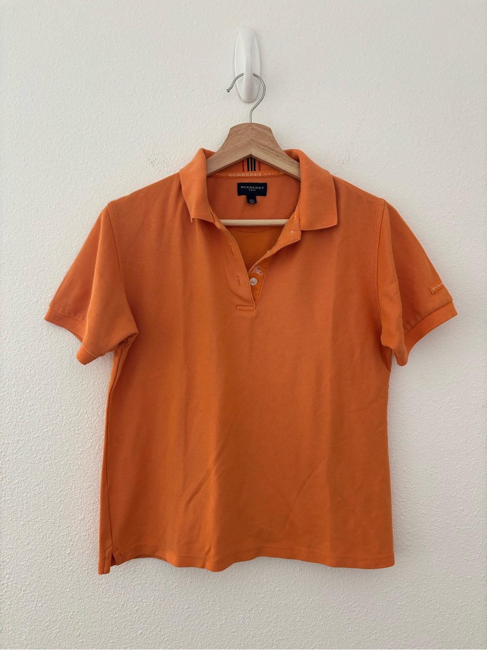 Burberry vintage Golf orange polo shirt